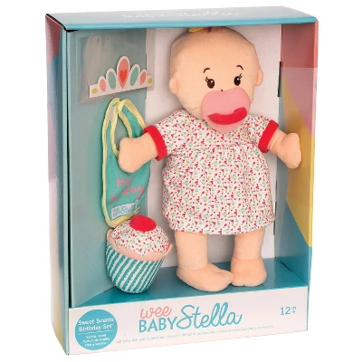 Manhattan Toy Wee Baby Stella Sweet Scents 12" Soft Baby Doll And Birthday Set 5 Manhattan Toy Wee Baby Stella Sweet Scents 12" Soft Baby Doll And Birthday Set - Image 3