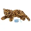 Manhattan Toy Loki Leopard Stuffed Animal Cat With Magnetic Front Paws And Magnetic Mouse Toy
