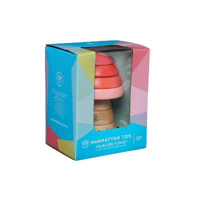Manhattan Toy Folklore Fun-gi Magnetic Wooden Toadstool Shaped Stacking Toy For Babies 9 Months And Up 6 Manhattan Toy Folklore Fun-gi Magnetic Wooden Toadstool Shaped Stacking Toy For Babies 9 Months And Up - Image 4