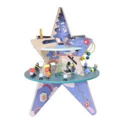 Manhattan Toy Double-Decker Celestial Star Explorer Wooden Activity Center With Shape Gliders, Spinners, Bead Runs And Alluring Artwork -The Manhattan Toy Company GUEST 205e0d84 f856 40d7 a1da 6e1360fb5984