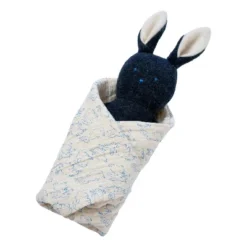 Manhattan Toy Embroidered Plush Bunny Baby Rattle + Soft Cotton Burp Cloth, 16 X 16 Inches -The Manhattan Toy Company GUEST 20a69360 8787 47a4 9db4 0d3b3f59dc62