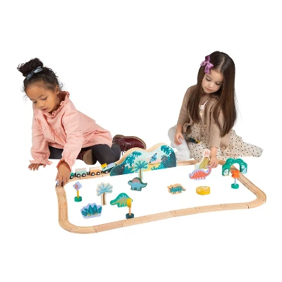 Manhattan Toy T-Rex Express 45-Piece Jurassic-Themed Wooden Toy Train Set For Toddlers 3 Years And Up 7 Manhattan Toy T-Rex Express 45-Piece Jurassic-Themed Wooden Toy Train Set For Toddlers 3 Years And Up - Image 5
