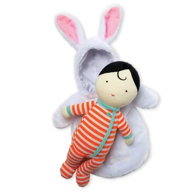 Manhattan Toy Snuggle Baby Doll & Hooded Bunny Sleep Sack 4 Manhattan Toy Snuggle Baby Doll & Hooded Bunny Sleep Sack - Image 2