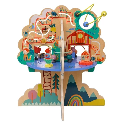 Manhattan Toy Playground Adventure Wooden Toddler Activity Center With Gliders, Abacus Track, Spinners, Spring Toys And Bead Runs 9 Manhattan Toy Playground Adventure Wooden Toddler Activity Center With Gliders, Abacus Track, Spinners, Spring Toys And Bead Runs - Image 7