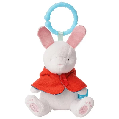 Manhattan Toy Fairytale Rabbit Plush Baby Travel Toy With Chime, Crinkle Ears And Teether Clip-on Attachment 7 Manhattan Toy Fairytale Rabbit Plush Baby Travel Toy With Chime, Crinkle Ears And Teether Clip-on Attachment - Image 5
