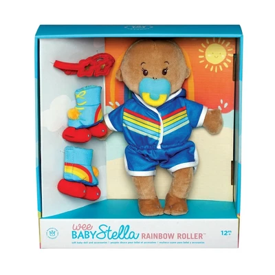 Manhattan Toy Wee Baby Stella Rainbow Roller 12" Baby Doll Set For Toddlers 12 Months And Up 4 Manhattan Toy Wee Baby Stella Rainbow Roller 12" Baby Doll Set For Toddlers 12 Months And Up - Image 2