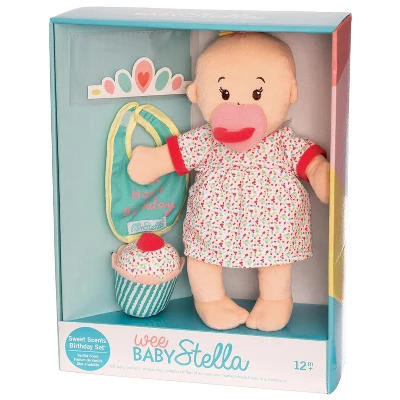 Manhattan Toy Wee Baby Stella Sweet Scents 12" Soft Baby Doll And Birthday Set 4 Manhattan Toy Wee Baby Stella Sweet Scents 12" Soft Baby Doll And Birthday Set - Image 2