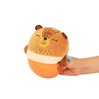 Manhattan Toy Wobbly Bobbly Bear Weighted, Soft Silicone Wobble Ball With Embroidered Plush Baby & Toddler Toy 9 Manhattan Toy Wobbly Bobbly Bear Weighted, Soft Silicone Wobble Ball With Embroidered Plush Baby & Toddler Toy - Image 7