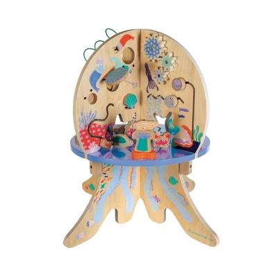 Manhattan Toy Deep Sea Adventure Wooden Toddler Activity Center With Clacking Clams, Spinning Gears, Gliders And Bead Runs 9 Manhattan Toy Deep Sea Adventure Wooden Toddler Activity Center With Clacking Clams, Spinning Gears, Gliders And Bead Runs - Image 8