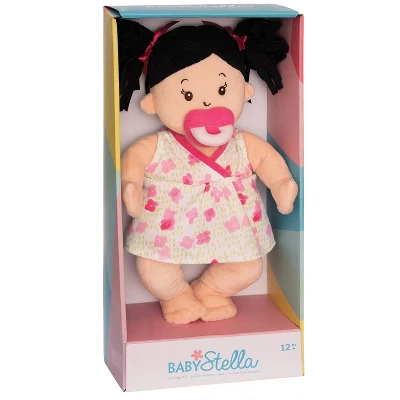 Manhattan Toy Baby Stella Black Hair Soft First Baby Doll, 15-Inch 7 Manhattan Toy Baby Stella Black Hair Soft First Baby Doll, 15-Inch - Image 6