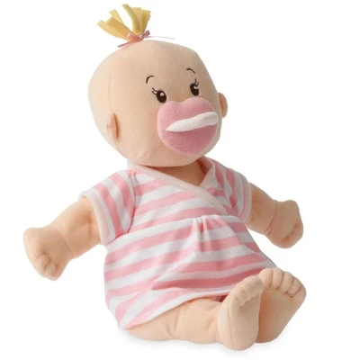 Manhattan Toy Baby Stella Peach 15" Soft First Baby Doll For Ages 1 Year And Up, No Retail Packaging 6 Manhattan Toy Baby Stella Peach 15" Soft First Baby Doll For Ages 1 Year And Up, No Retail Packaging - Image 4