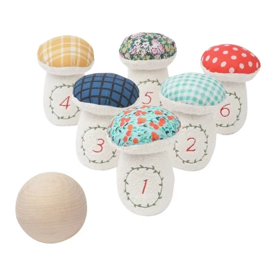 Manhattan Toy Decorative 8-Piece Soft Toadstool Junior Bowling Set For Kids 3 Years And Up 2 Manhattan Toy Decorative 8-Piece Soft Toadstool Junior Bowling Set For Kids 3 Years And Up
