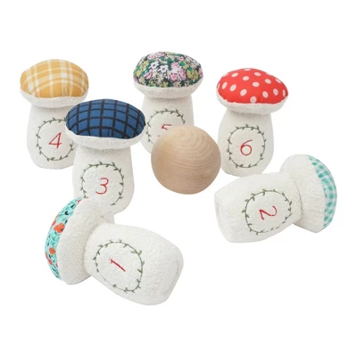 Manhattan Toy Decorative 8-Piece Soft Toadstool Junior Bowling Set For Kids 3 Years And Up 4 Manhattan Toy Decorative 8-Piece Soft Toadstool Junior Bowling Set For Kids 3 Years And Up - Image 3