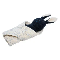 Manhattan Toy Embroidered Plush Bunny Baby Rattle + Soft Cotton Burp Cloth, 16 X 16 Inches -The Manhattan Toy Company GUEST 65d6c124 9413 4ed6 b577 a66cecc3de66