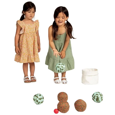 Manhattan Toy Indoor Outdoor 8-Piece Bocce Playset For Kids With Soft Memory Foam Fabric Covered Balls 4 Manhattan Toy Indoor Outdoor 8-Piece Bocce Playset For Kids With Soft Memory Foam Fabric Covered Balls - Image 2