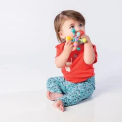 Manhattan Toy Atom Rattle & Teether Grasping Activity Baby Toy -The Manhattan Toy Company GUEST 722a67a1 6429 4854 adcb 57cbff702378