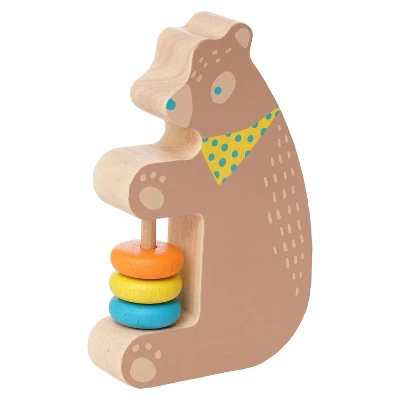 Manhattan Toy Musical Forest Trio 3 Piece Wooden Toy Set For Toddlers With Bear Rattle, Llama Clacker & Hedgehog Guiro 8 Manhattan Toy Musical Forest Trio 3 Piece Wooden Toy Set For Toddlers With Bear Rattle, Llama Clacker & Hedgehog Guiro - Image 6