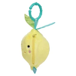 Manhattan Toy Mini-Apple Farm Lemon Baby Travel Toy With Rattle, Squeaker, Crinkle Fabric & Teether Clip-on Attachment -The Manhattan Toy Company GUEST 811ba8d9 f28a 47c4 9185 1afc740f7ed6