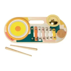 Manhattan Toy Beats To Go Wooden Toddler And Preschool Musical Learning Toy Xylophone, Drum, Cymbal And Washboard -The Manhattan Toy Company GUEST 82c1580d 5f72 479c 9728 ade075089b10