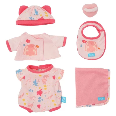 Manhattan Toy Baby Stella Welcome Baby 6 Piece Bringing Home Baby Doll Set With Hat, Bib, Onesie, Cardigan, Magnetic Pacifier And Blanket 5 Manhattan Toy Baby Stella Welcome Baby 6 Piece Bringing Home Baby Doll Set With Hat, Bib, Onesie, Cardigan, Magnetic Pacifier And Blanket - Image 3