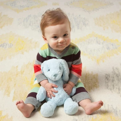 Manhattan Toy Lovelies Blue Bailey Bunny 12" Plush Toy 3 Manhattan Toy Lovelies Blue Bailey Bunny 12" Plush Toy