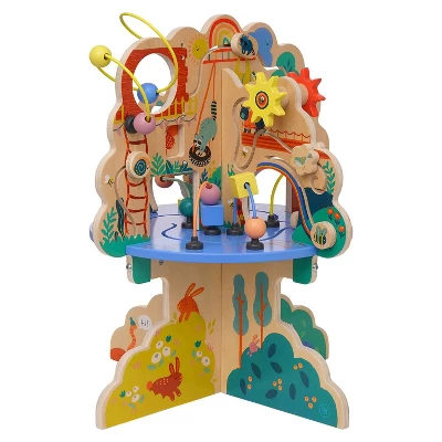Manhattan Toy Playground Adventure Wooden Toddler Activity Center With Gliders, Abacus Track, Spinners, Spring Toys And Bead Runs 6 Manhattan Toy Playground Adventure Wooden Toddler Activity Center With Gliders, Abacus Track, Spinners, Spring Toys And Bead Runs - Image 4
