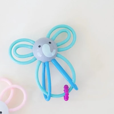 Manhattan Toy Winkel Elephant Rattle And Sensory Teether Baby Toy 5 Manhattan Toy Winkel Elephant Rattle And Sensory Teether Baby Toy - Image 3