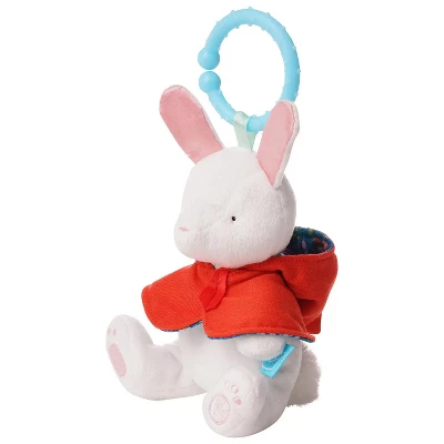Manhattan Toy Fairytale Rabbit Plush Baby Travel Toy With Chime, Crinkle Ears And Teether Clip-on Attachment 6 Manhattan Toy Fairytale Rabbit Plush Baby Travel Toy With Chime, Crinkle Ears And Teether Clip-on Attachment - Image 4