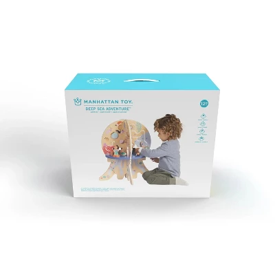 Manhattan Toy Deep Sea Adventure Wooden Toddler Activity Center With Clacking Clams, Spinning Gears, Gliders And Bead Runs 5 Manhattan Toy Deep Sea Adventure Wooden Toddler Activity Center With Clacking Clams, Spinning Gears, Gliders And Bead Runs - Image 4