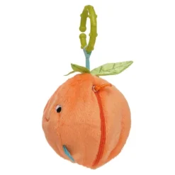 Manhattan Toy Mini-Apple Farm Orange Baby Travel Toy With Rattle, Squeaker, Crinkle Fabric & Teether Clip-on Attachment -The Manhattan Toy Company GUEST a174ddb8 6968 4758 a201 886ba469d0ac