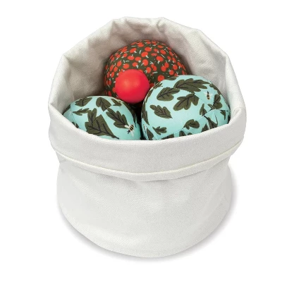 Manhattan Toy Indoor Outdoor 8-Piece Bocce Playset For Kids With Soft Memory Foam Fabric Covered Balls 5 Manhattan Toy Indoor Outdoor 8-Piece Bocce Playset For Kids With Soft Memory Foam Fabric Covered Balls - Image 3