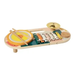 Manhattan Toy Beats To Go Wooden Toddler And Preschool Musical Learning Toy Xylophone, Drum, Cymbal And Washboard -The Manhattan Toy Company GUEST b1a2addd b88e 4261 8be1 9fa42983da85