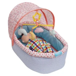 Manhattan Toy Stella Collection Soft Baby Doll Crib With Removable Canopy And Mobile For 12" To 15" Baby Dolls -The Manhattan Toy Company GUEST c5713947 c374 4136 8b6a 1eccacbdb994