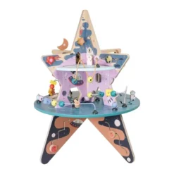 Manhattan Toy Double-Decker Celestial Star Explorer Wooden Activity Center With Shape Gliders, Spinners, Bead Runs And Alluring Artwork -The Manhattan Toy Company GUEST c7b14ff1 816b 4e4b bd7a b13ade7abfe0