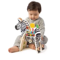 Manhattan Toy Safari Zebra Wooden Toddler Activity Toy