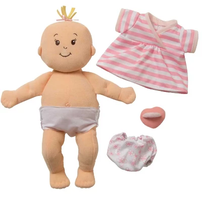 Manhattan Toy Baby Stella Peach 15" Soft First Baby Doll For Ages 1 Year And Up, No Retail Packaging 5 Manhattan Toy Baby Stella Peach 15" Soft First Baby Doll For Ages 1 Year And Up, No Retail Packaging - Image 3