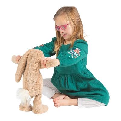 Manhattan Toy Willow The Coffee & Beige Snuggle Bunnies 12" Stuffed Animal With Embroidered Accents 8 Manhattan Toy Willow The Coffee & Beige Snuggle Bunnies 12" Stuffed Animal With Embroidered Accents - Image 6