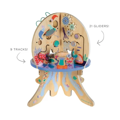 Manhattan Toy Deep Sea Adventure Wooden Toddler Activity Center With Clacking Clams, Spinning Gears, Gliders And Bead Runs 2 Manhattan Toy Deep Sea Adventure Wooden Toddler Activity Center With Clacking Clams, Spinning Gears, Gliders And Bead Runs
