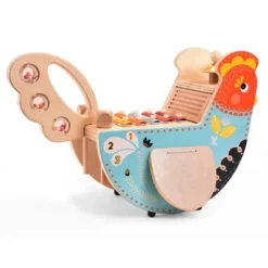 Manhattan Toy Musical Chicken Wooden Instrument For Toddlers With Maraca, Cymbal, Clacking Wings, Drumsticks, Washboard And Xylophone -The Manhattan Toy Company GUEST dc06e16c 9407 4250 b7d2 c7055a2d2c5c