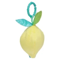 Manhattan Toy Mini-Apple Farm Lemon Baby Travel Toy With Rattle, Squeaker, Crinkle Fabric & Teether Clip-on Attachment -The Manhattan Toy Company GUEST dd1e9b7d 1525 4a11 9d5e 8749f6568b0f