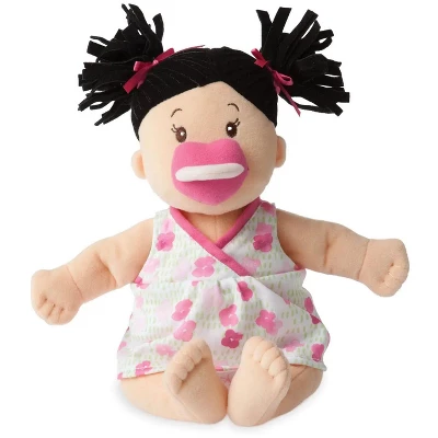 Manhattan Toy Baby Stella Black Hair Soft First Baby Doll, 15-Inch 2 Manhattan Toy Baby Stella Black Hair Soft First Baby Doll, 15-Inch