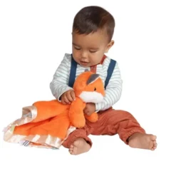 Manhattan Toy Fairytale Snuggle Fox Blankie Ultra-soft Soothing Baby Lovey, 19" X 19"