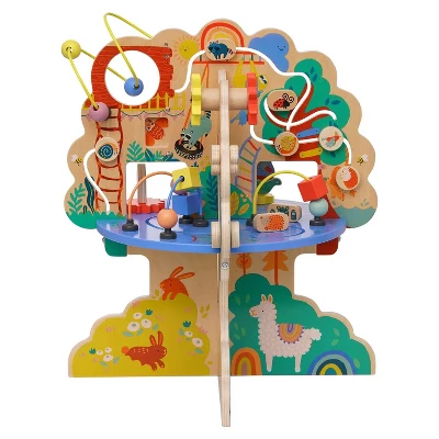 Manhattan Toy Playground Adventure Wooden Toddler Activity Center With Gliders, Abacus Track, Spinners, Spring Toys And Bead Runs 5 Manhattan Toy Playground Adventure Wooden Toddler Activity Center With Gliders, Abacus Track, Spinners, Spring Toys And Bead Runs - Image 3