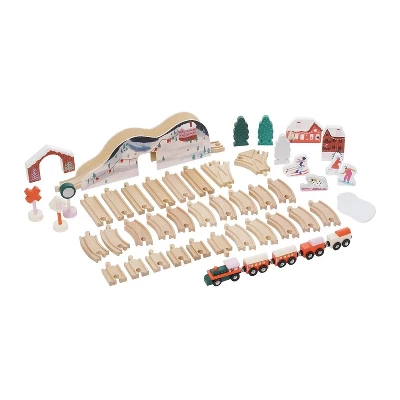 Manhattan Toy Alpine Express 49-Piece Wooden Toy Train Set With Scenic Accessories For Toddlers 3 Years And Up 5 Manhattan Toy Alpine Express 49-Piece Wooden Toy Train Set With Scenic Accessories For Toddlers 3 Years And Up - Image 3