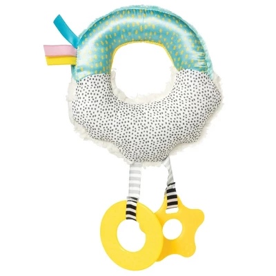 Manhattan Toy Cherry Blossom Days Cloud Baby Circle Rattle With Crinkle Paper And Teethers 3 Manhattan Toy Cherry Blossom Days Cloud Baby Circle Rattle With Crinkle Paper And Teethers