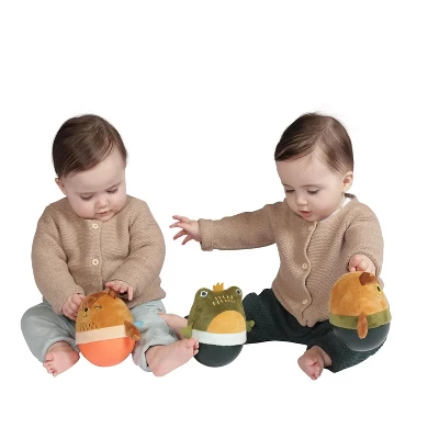 Manhattan Toy Wobbly Bobbly Bear Weighted, Soft Silicone Wobble Ball With Embroidered Plush Baby & Toddler Toy 4 Manhattan Toy Wobbly Bobbly Bear Weighted, Soft Silicone Wobble Ball With Embroidered Plush Baby & Toddler Toy - Image 2