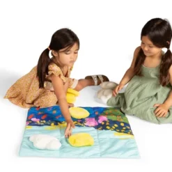 Manhattan Toy Sunny Day 11-Piece Decorative Soft Quilted Jumbo Floor Or Table Tic Tac Toe Game For Kids -The Manhattan Toy Company GUEST f25d68b9 0571 4ea3 ac8a 1a3caf2febf8