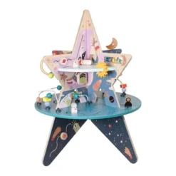 Manhattan Toy Double-Decker Celestial Star Explorer Wooden Activity Center With Shape Gliders, Spinners, Bead Runs And Alluring Artwork -The Manhattan Toy Company GUEST fe69e95f 8acc 4fbd a351 67d05f1b85d9