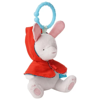 Manhattan Toy Fairytale Rabbit Plush Baby Travel Toy With Chime, Crinkle Ears And Teether Clip-on Attachment 8 Manhattan Toy Fairytale Rabbit Plush Baby Travel Toy With Chime, Crinkle Ears And Teether Clip-on Attachment - Image 6
