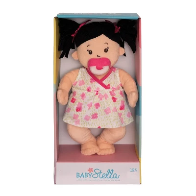 Manhattan Toy Baby Stella Black Hair Soft First Baby Doll, 15-Inch 8 Manhattan Toy Baby Stella Black Hair Soft First Baby Doll, 15-Inch - Image 7